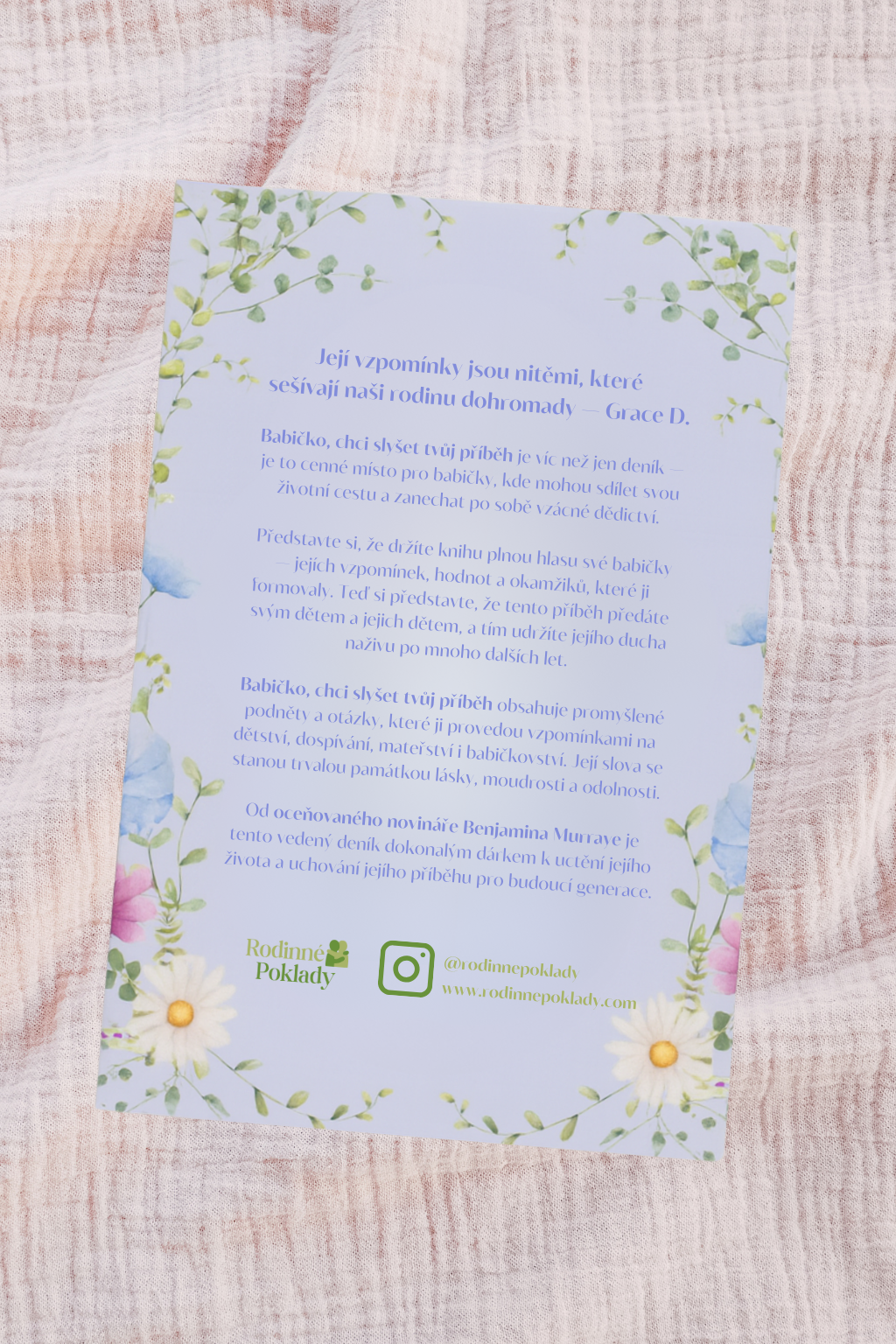 Vzpomínky babičky – řízený deník 💜 ZIMNÍ VÝPRODEJ -50 % 💜